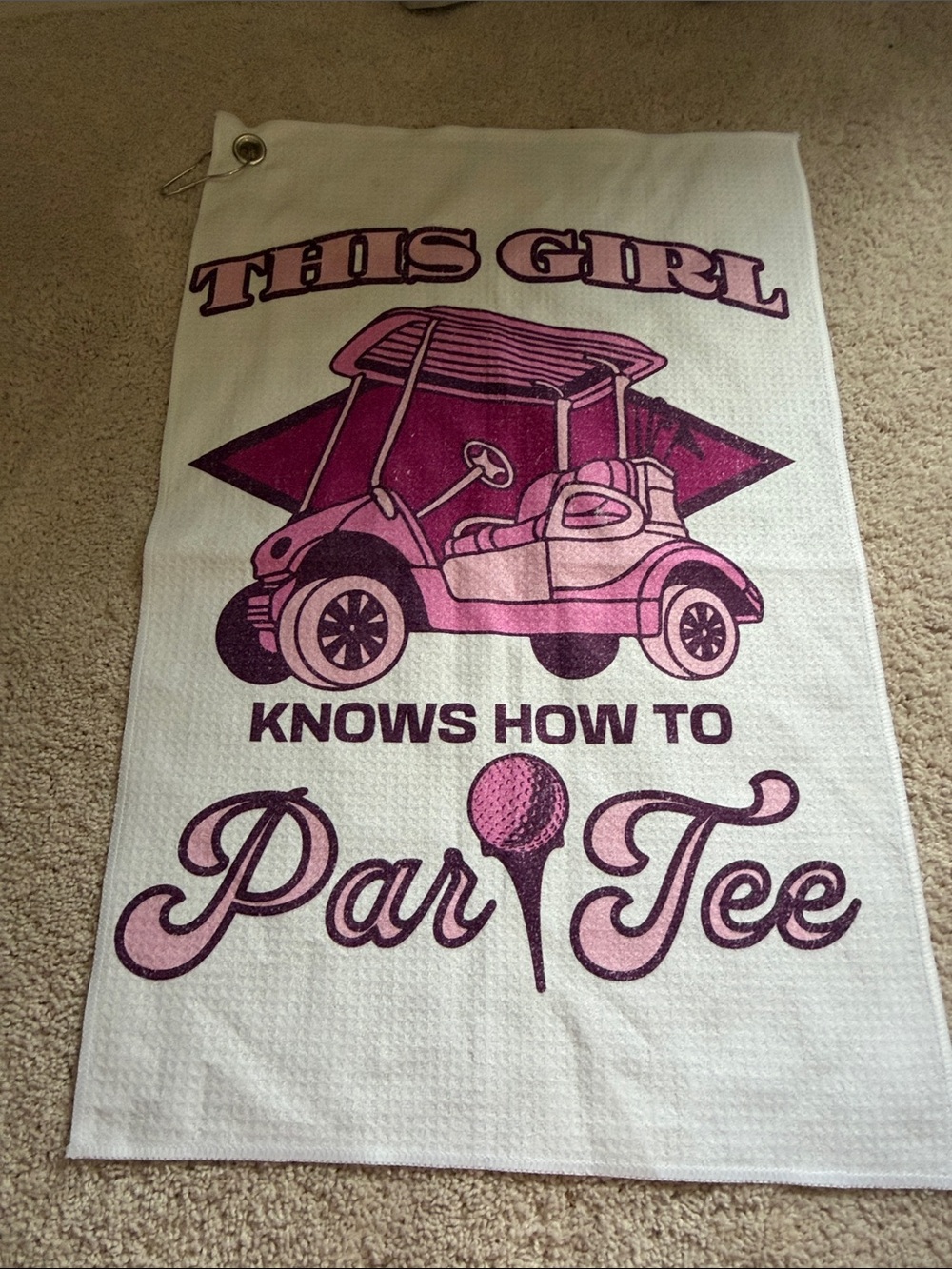 Pink gold towel this girl knows how to Partee